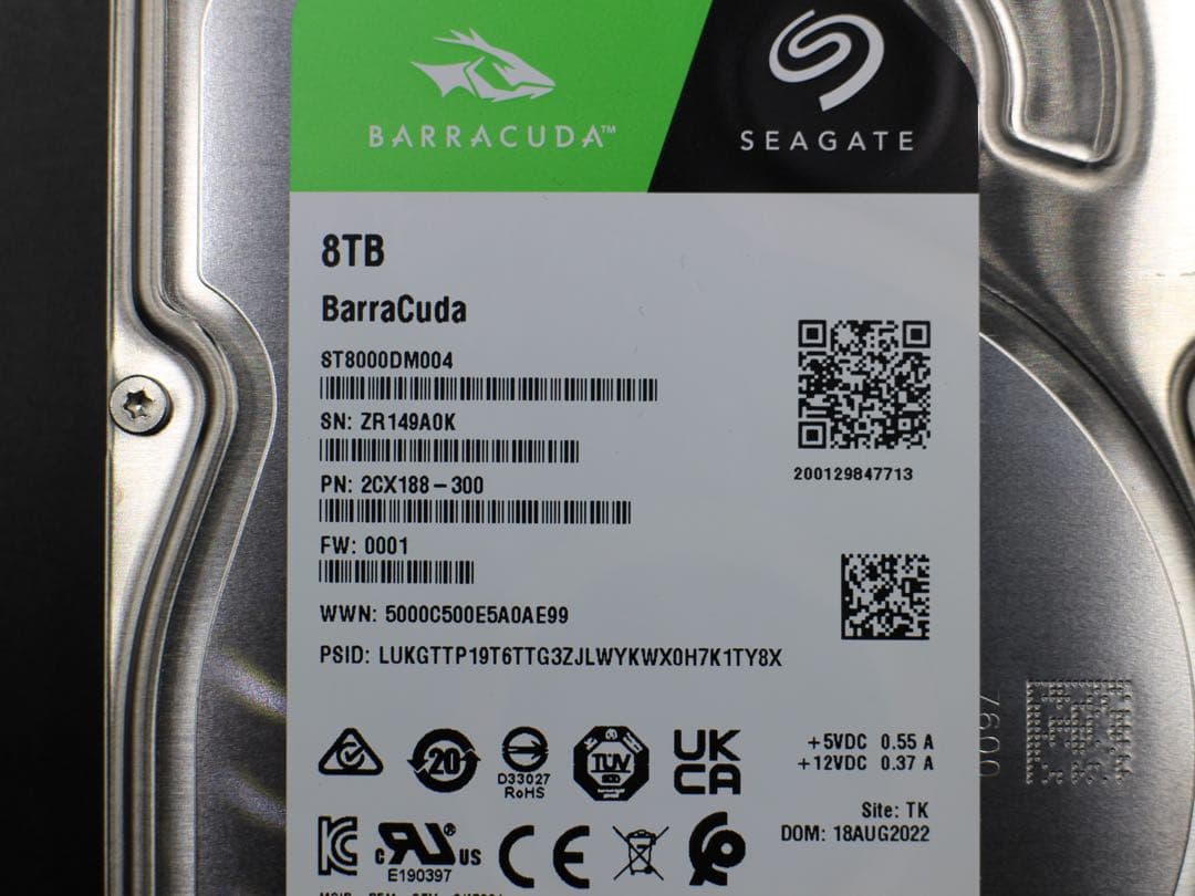 SEAGATE HDD 8TB ST8000DM004 ハードディスク 10