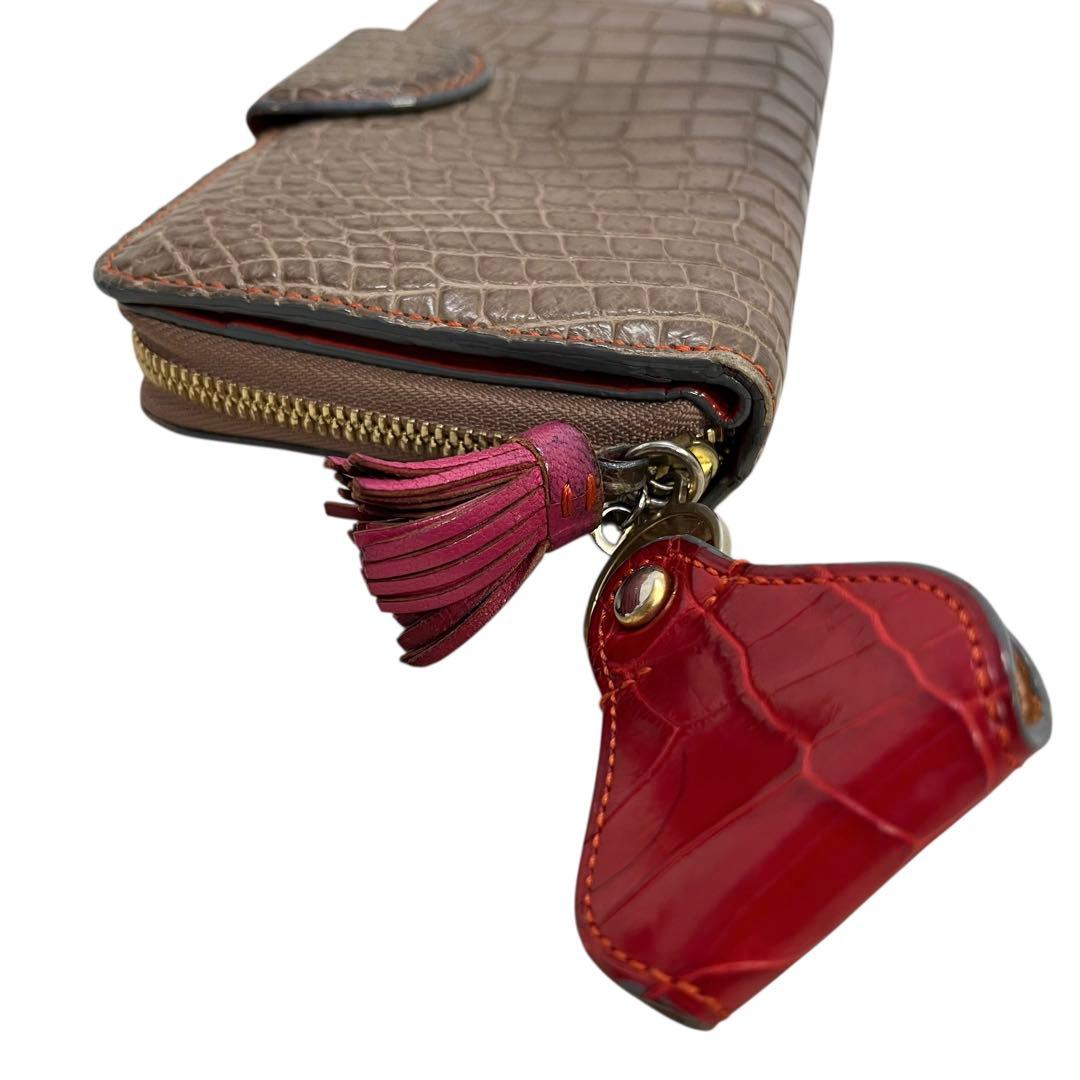 COVINILE チビナイル　クロコダイル　大容量　長財布　高級