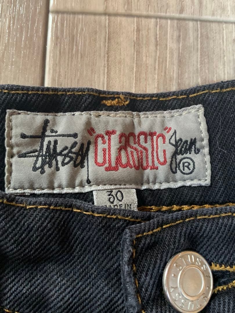 Stussy CLASSIC Jean ブラック 30インチ