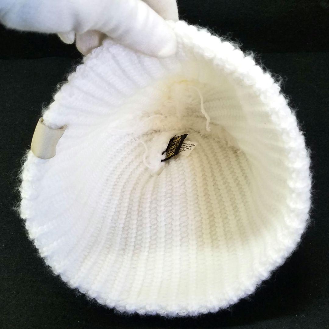 激レア品 HTC エイチティーシー ビーニー ニット帽 ホワイト 白