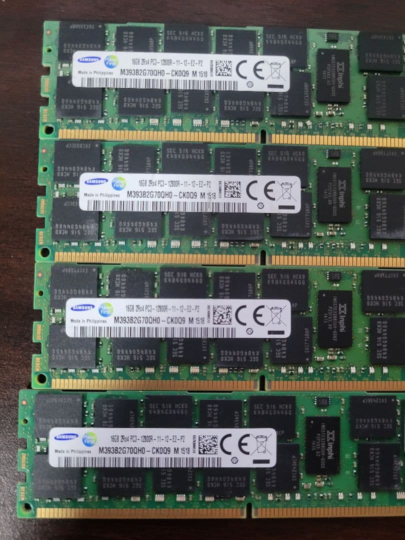 m*o様 Samsung DDR3 16GB×8枚セット 12800R