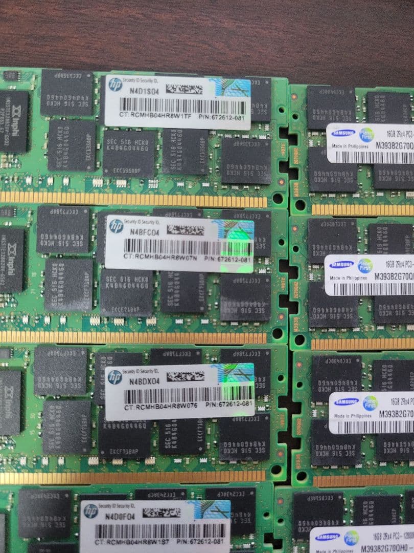 m*o様 Samsung DDR3 16GB×8枚セット 12800R