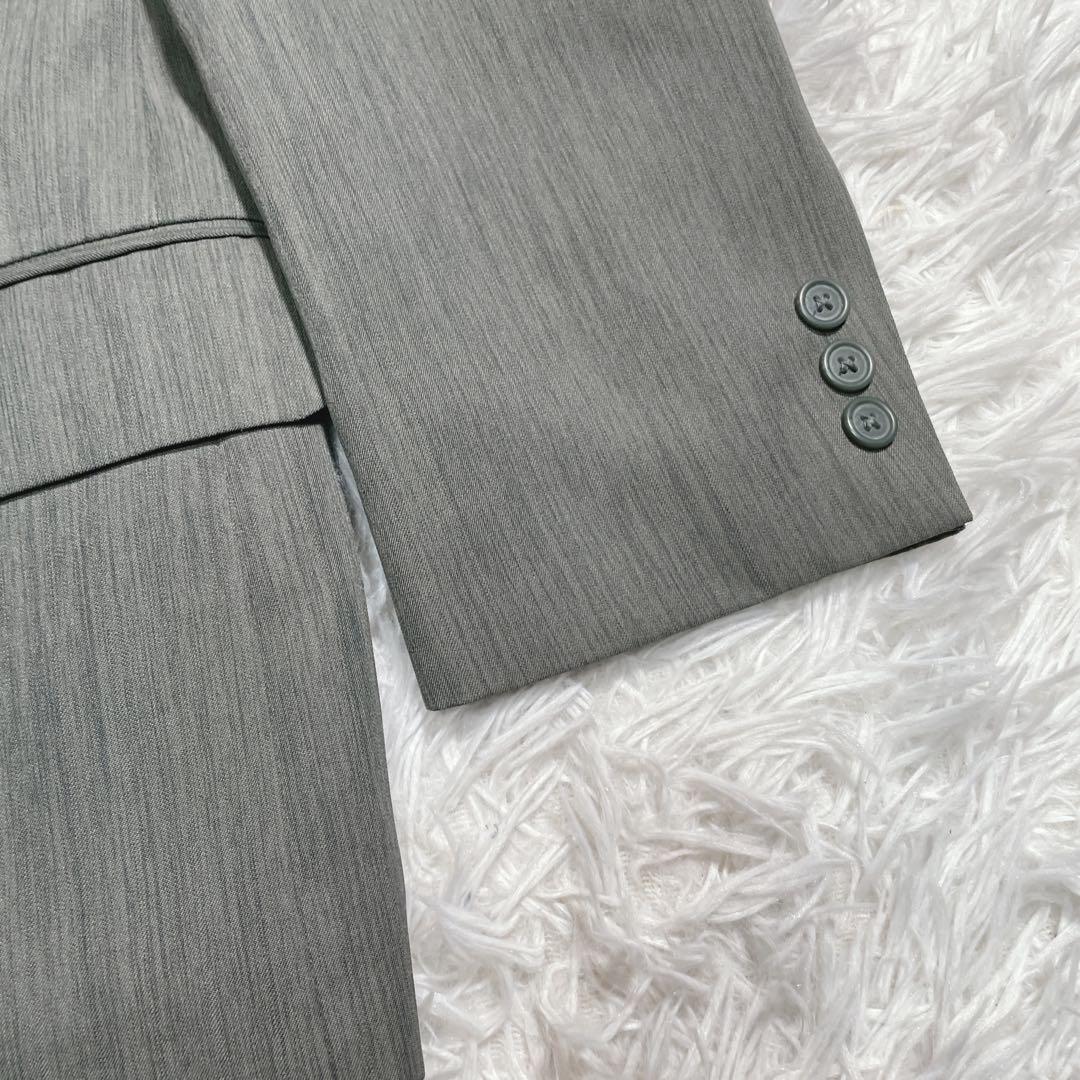 90s ヴィンテージ　ダブル　セットアップ　スーツ　6ボタン　カーキ　L相当