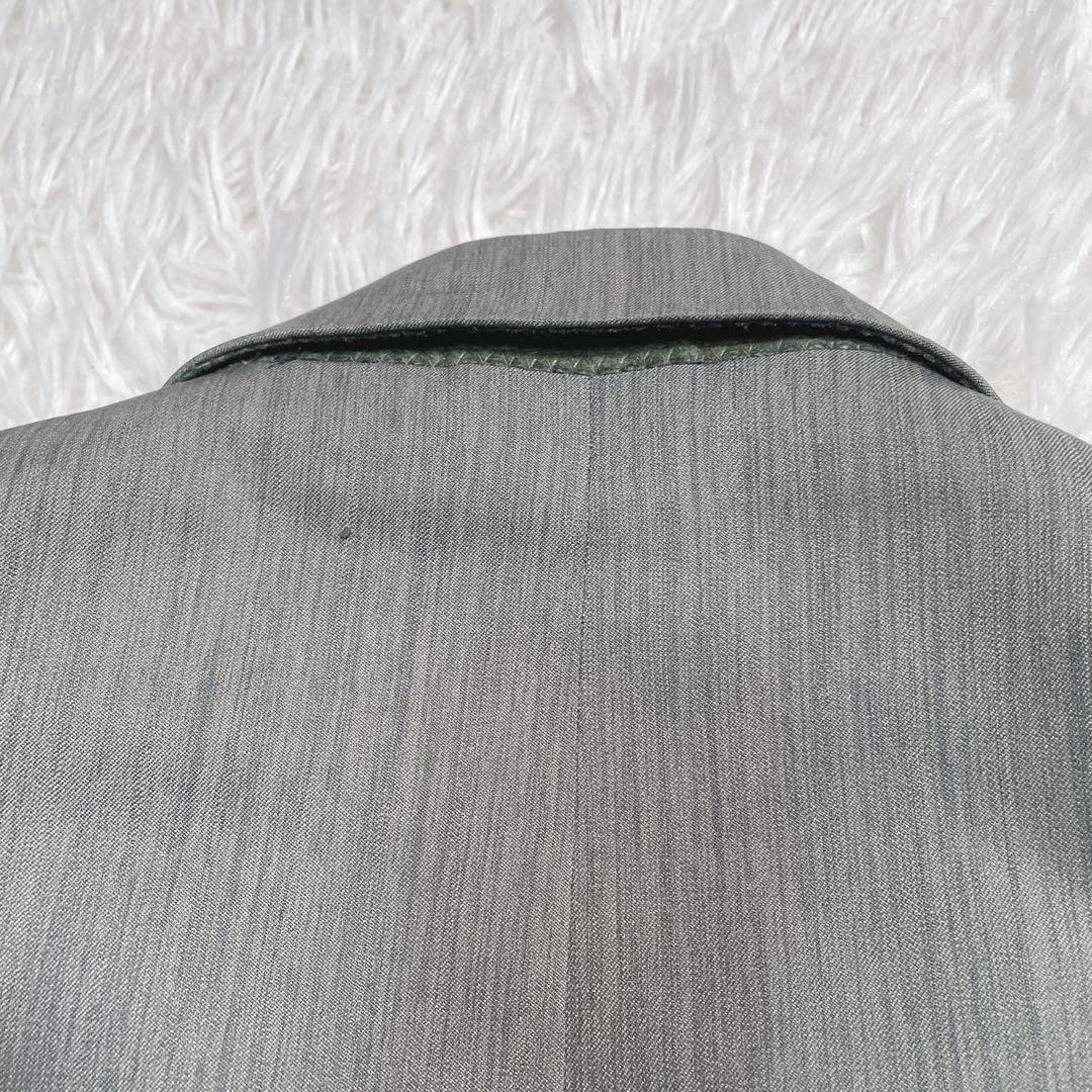 90s ヴィンテージ　ダブル　セットアップ　スーツ　6ボタン　カーキ　L相当