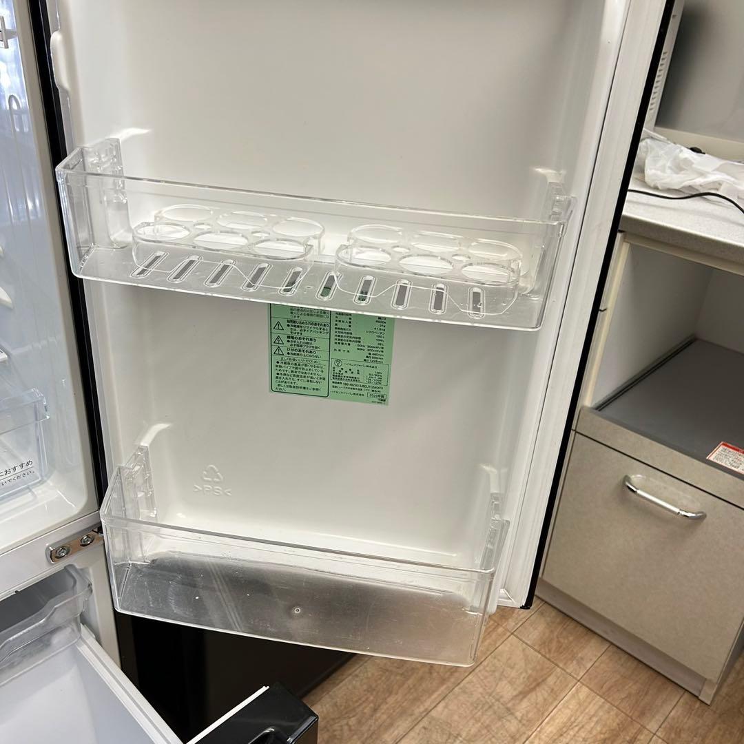 人気のブラック　一人暮らし　冷蔵庫　洗濯機分解洗浄済み✨✨大阪