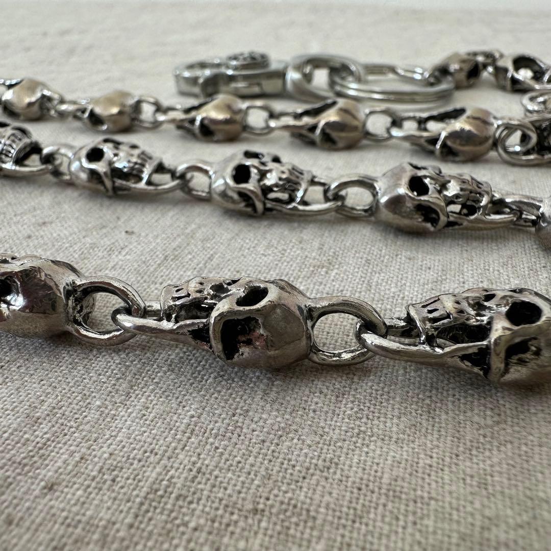 【美品】 JACKROSE ジャックローズ　ウォレット チェーン　スカル