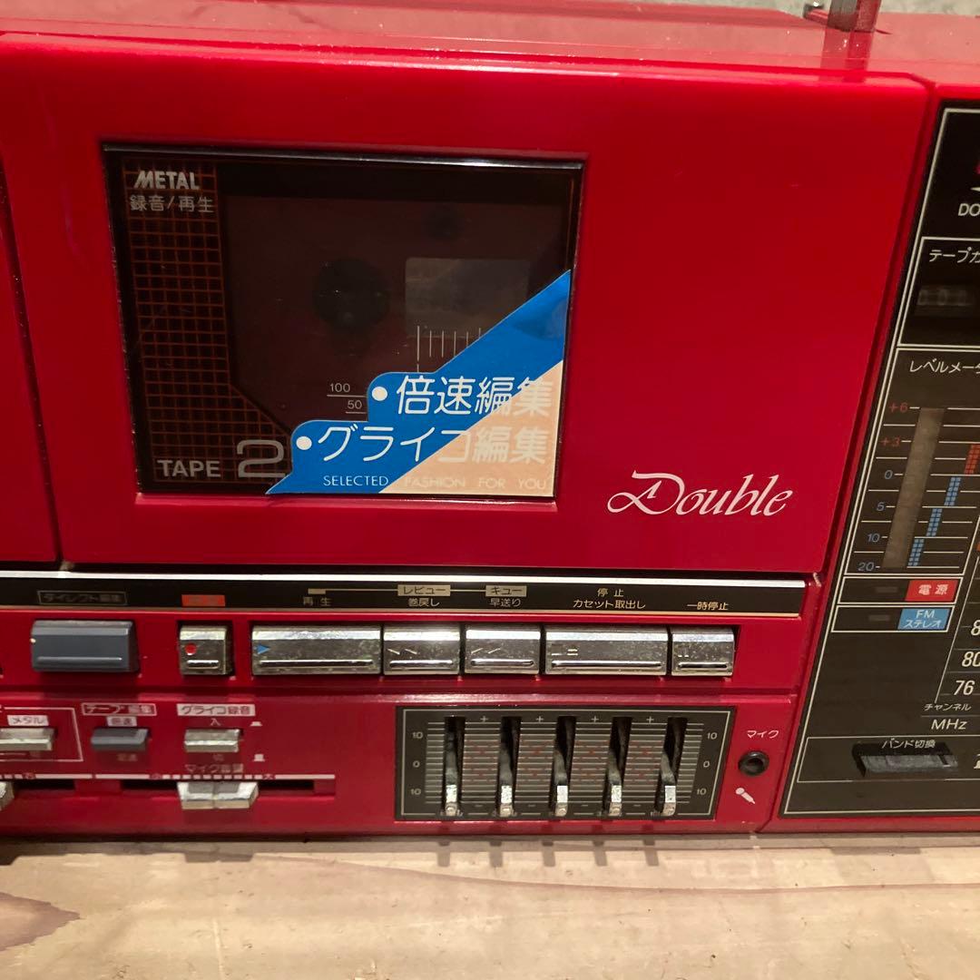 SHARP QT-88 MK Ⅱ　 ダブルラジカセ 昭和レトロ　希少　昭和家電
