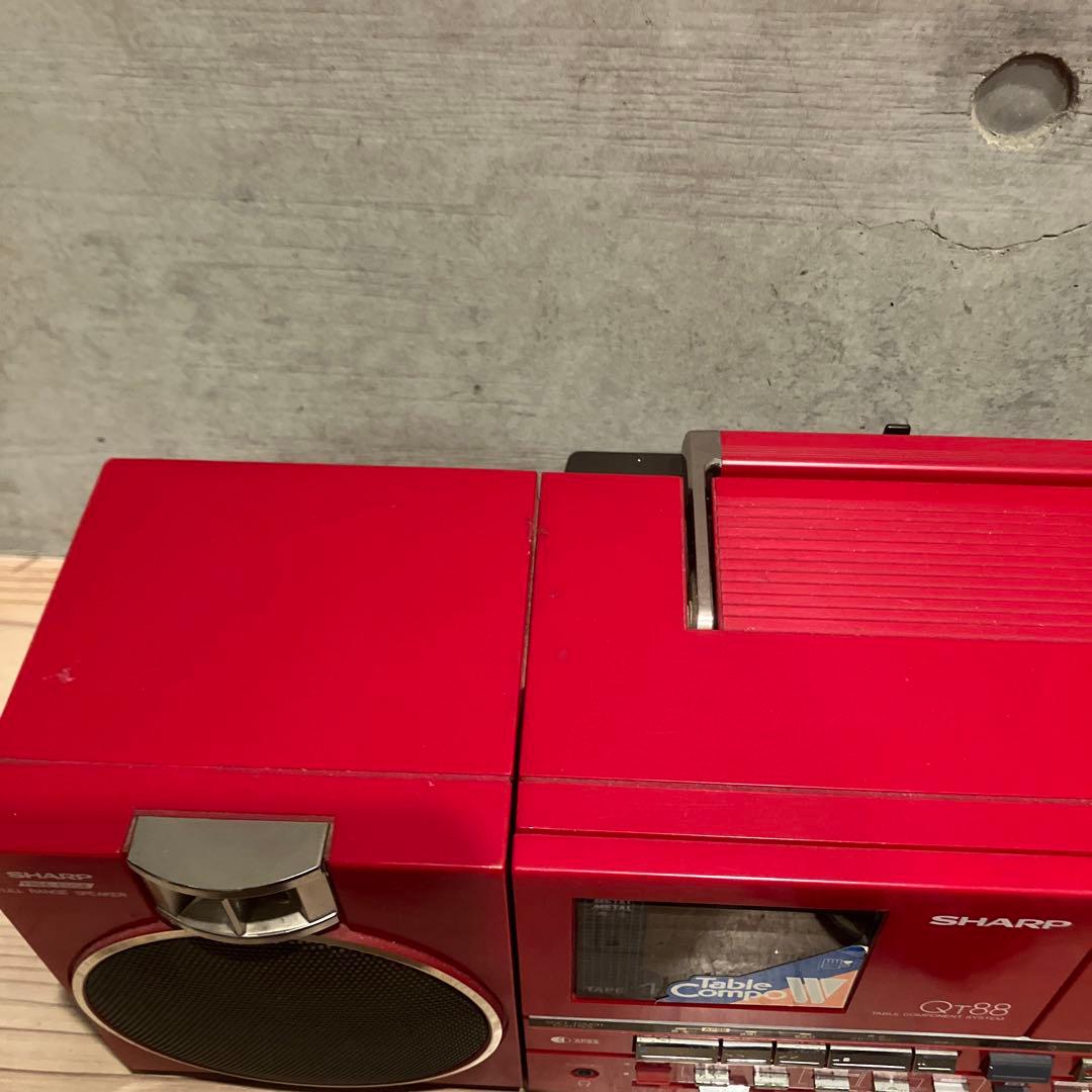 SHARP QT-88 MK Ⅱ　 ダブルラジカセ 昭和レトロ　希少　昭和家電