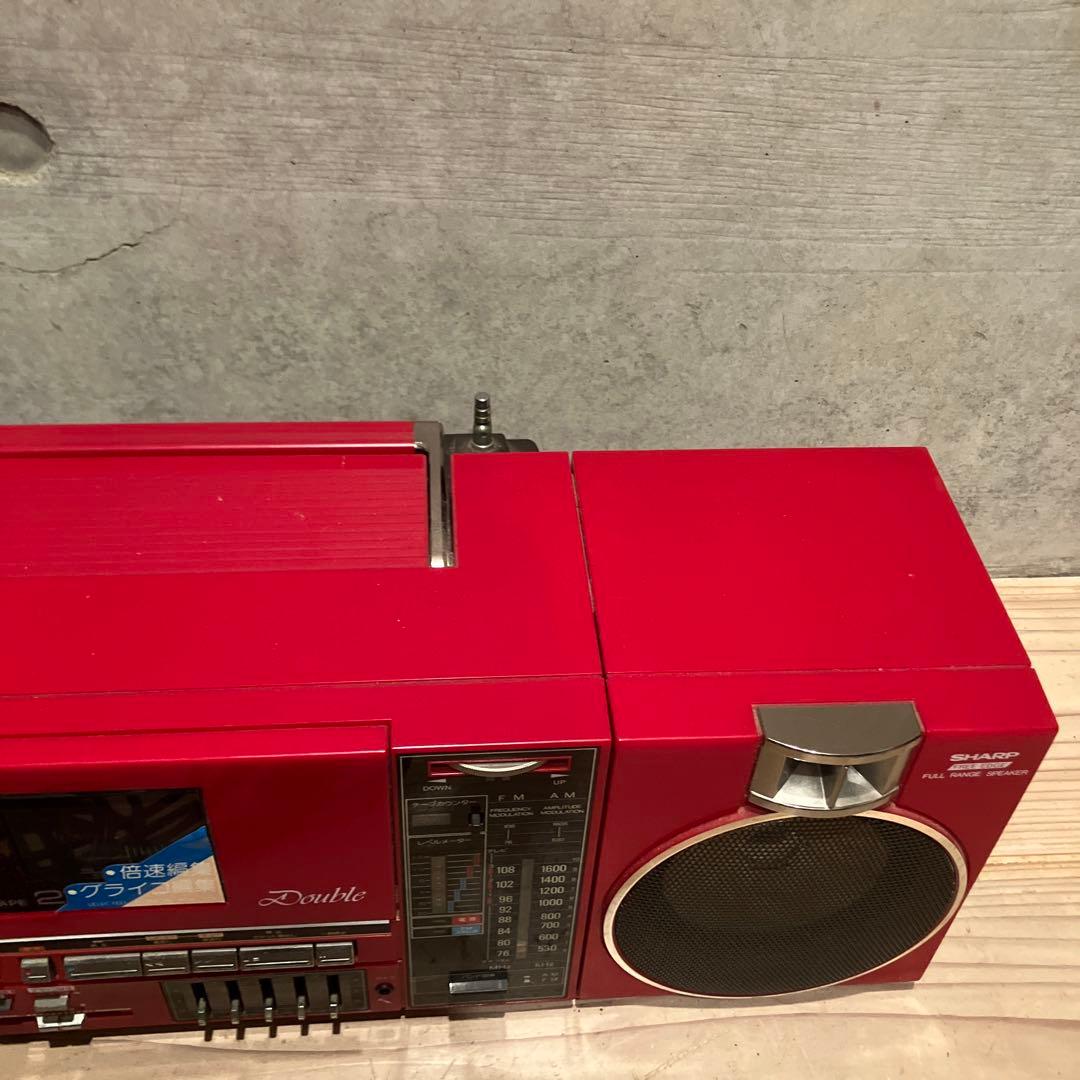 SHARP QT-88 MK Ⅱ　 ダブルラジカセ 昭和レトロ　希少　昭和家電