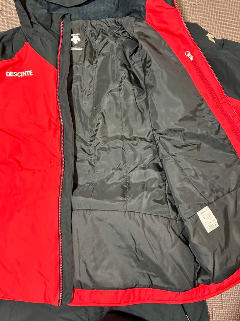 DESCENTE スキーウェア レッド/ブラック