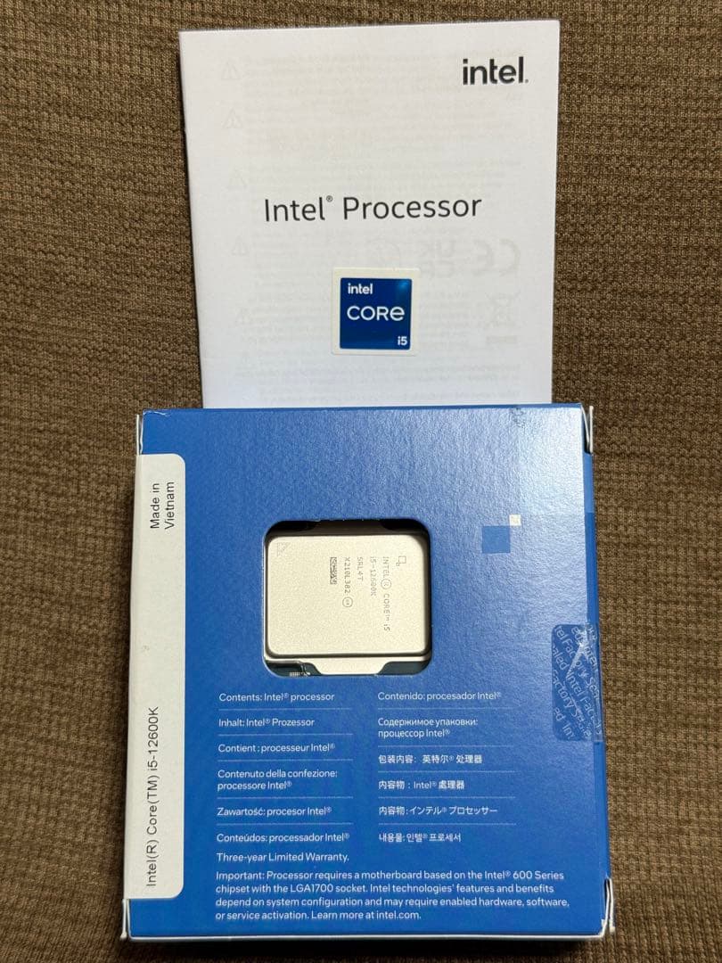 Core i5-12600K + DDR4 3200 8G×2枚 + AS500