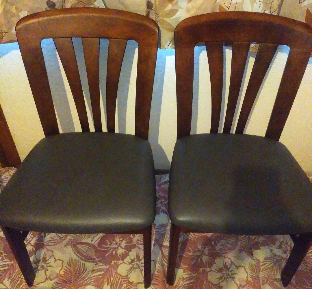 美品◎【karimoku】カリモク ダイニングチェア 2脚セット 木製モダン