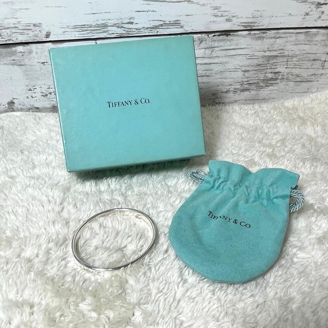 TIFFANY&Co.ティファニー　ナローバングル　箱、巾着袋セット　925