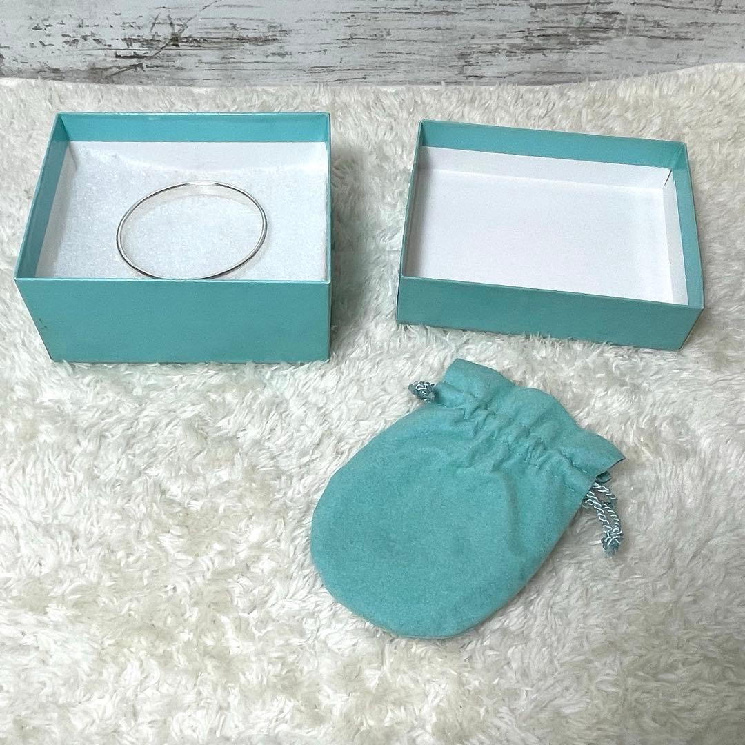 TIFFANY&Co.ティファニー　ナローバングル　箱、巾着袋セット　925