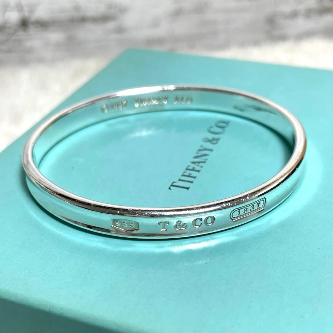 TIFFANY&Co.ティファニー　ナローバングル　箱、巾着袋セット　925