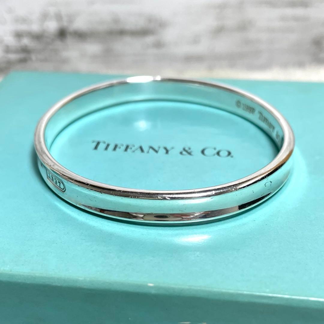TIFFANY&Co.ティファニー　ナローバングル　箱、巾着袋セット　925