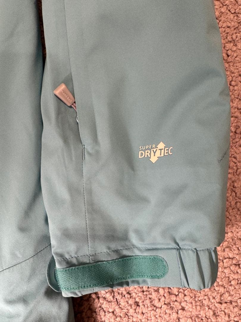 モンベル mont-bell 子ども用 スキーウェア 160 水色/黄色