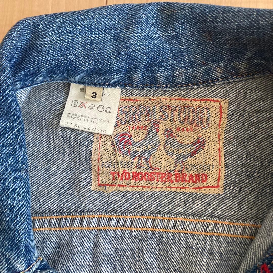 noopy5490 45rpm デニムジャケット　R刺繍　サイズ3