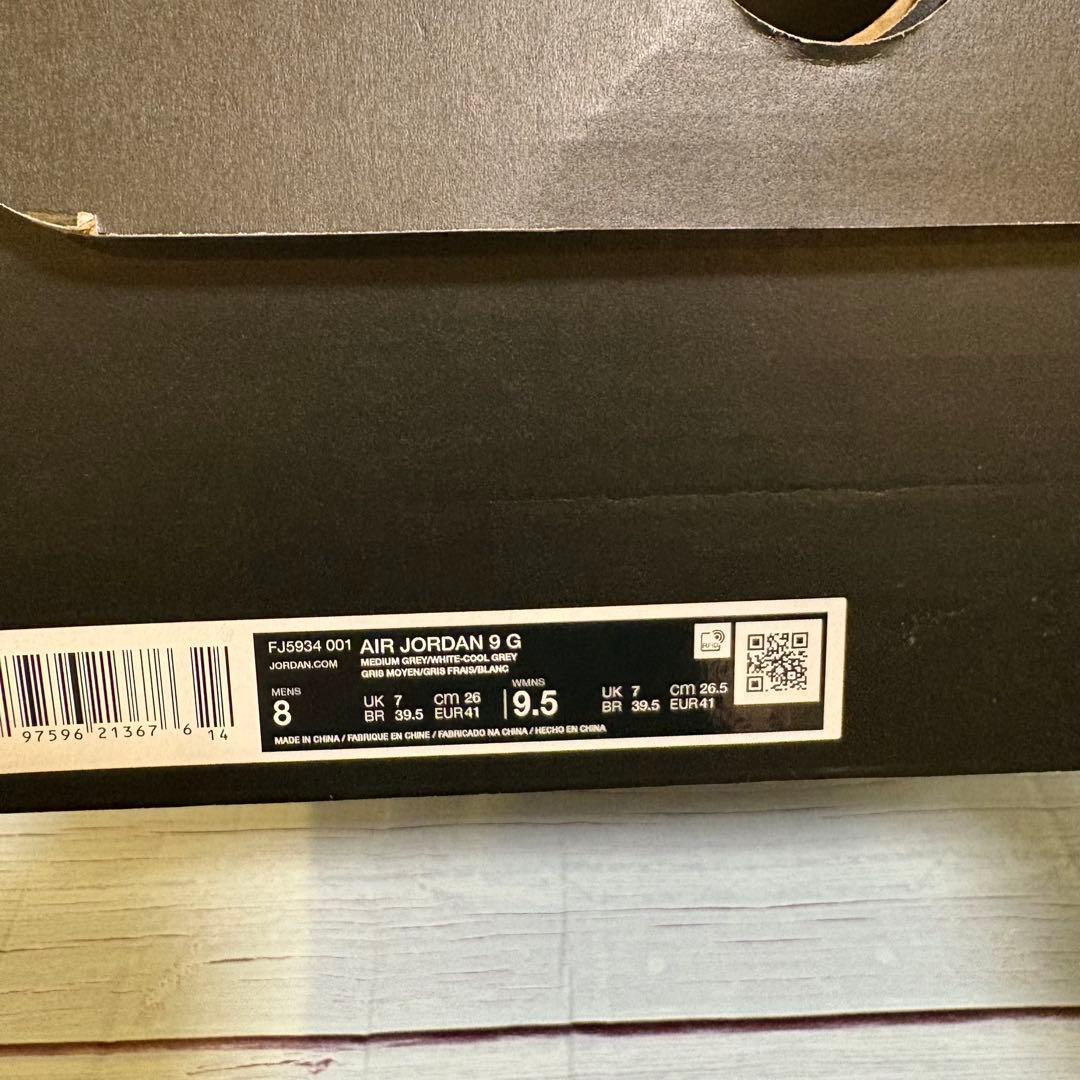 ナイキ ゴルフ グレー Air Jordan 9 新品