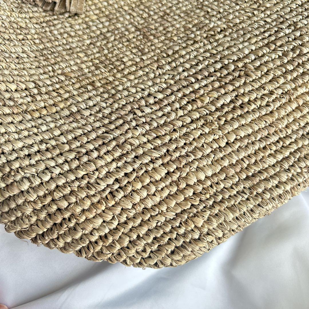 【真夏の大特価SALE！】ヴィオラドーロ　カゴバッグ　トートバッグ　タッセル