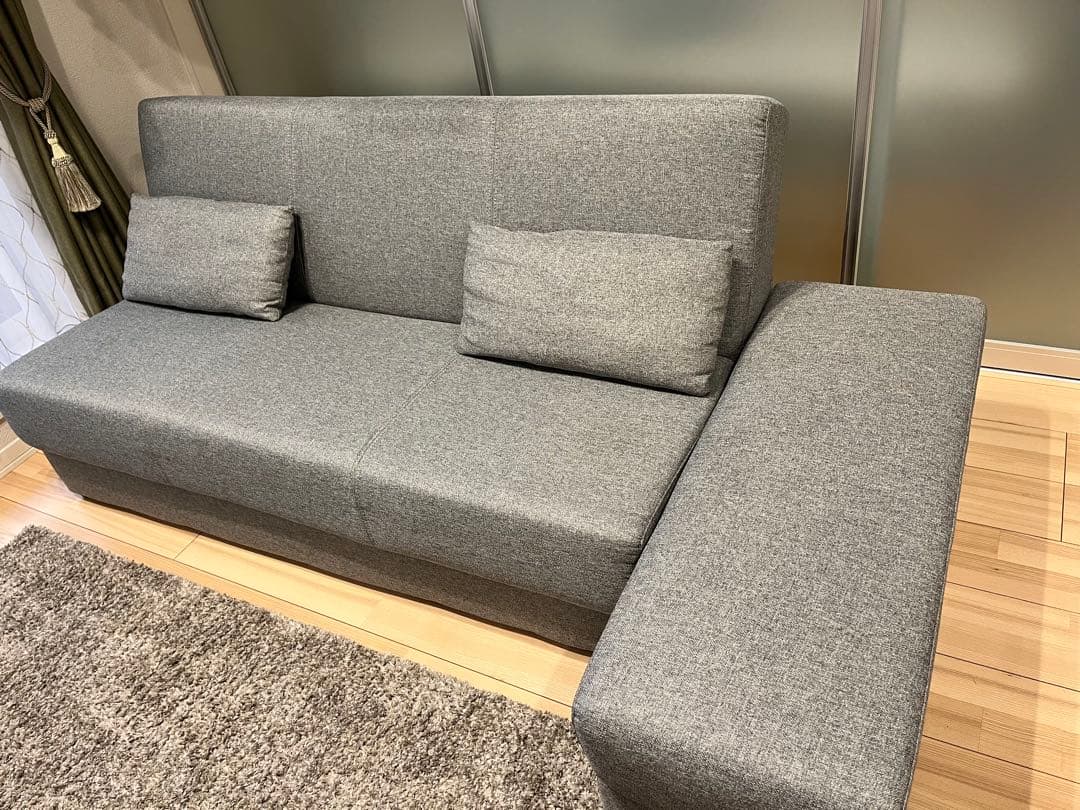 ニトリ　収納付きソファベッド スツール付