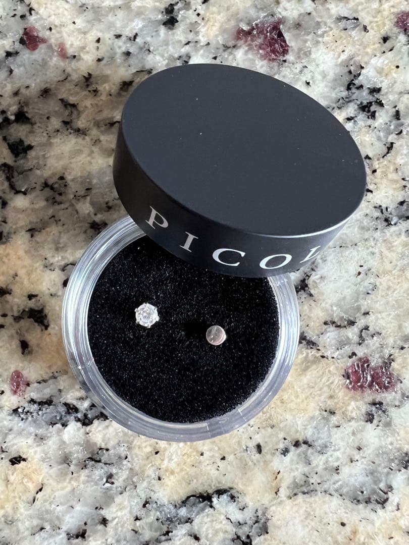 【PICCLLET ダイヤモンドパーツ/PT 16G 7mmラブレットスタッド】