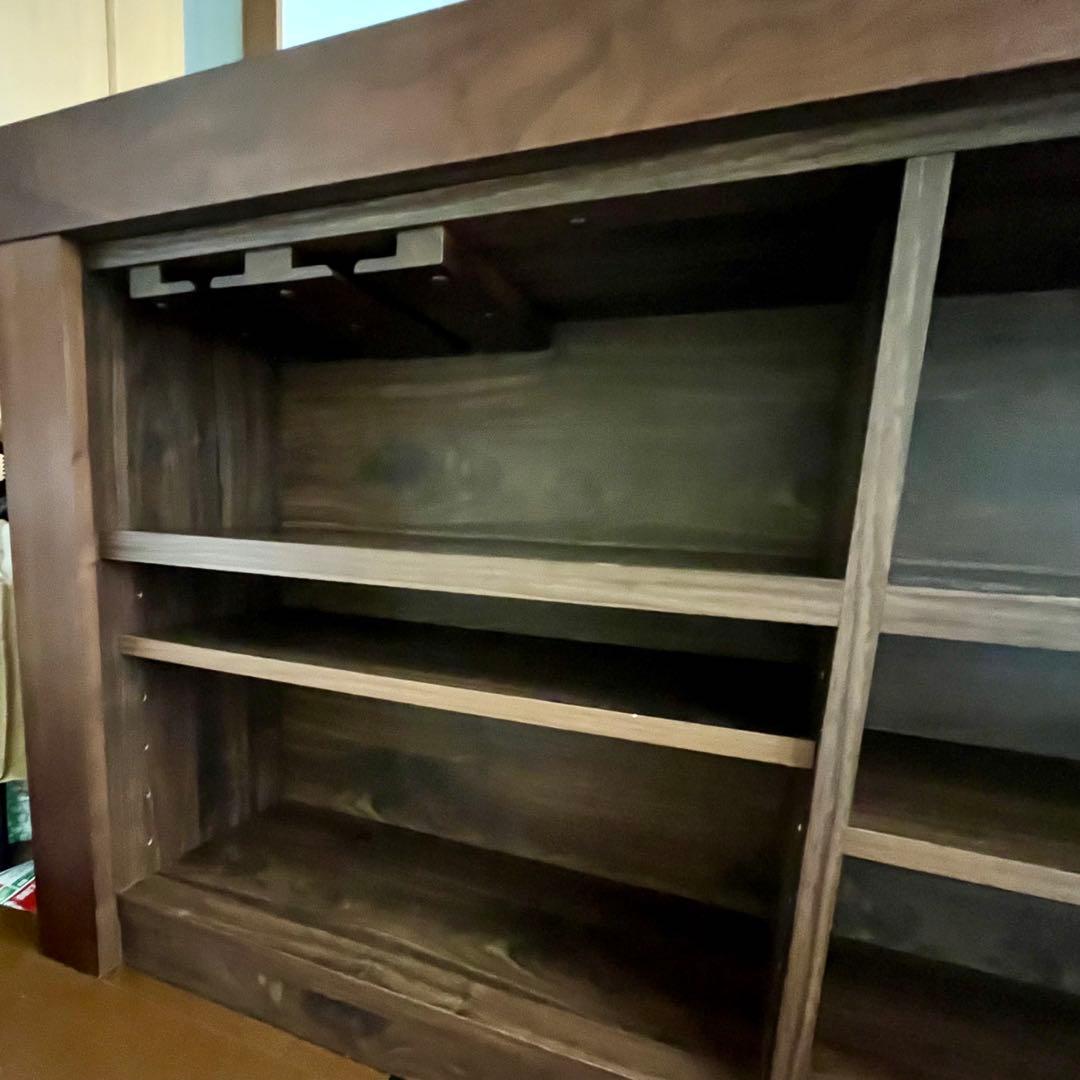 キッチン カウンター カップボード バーカウンター 木製