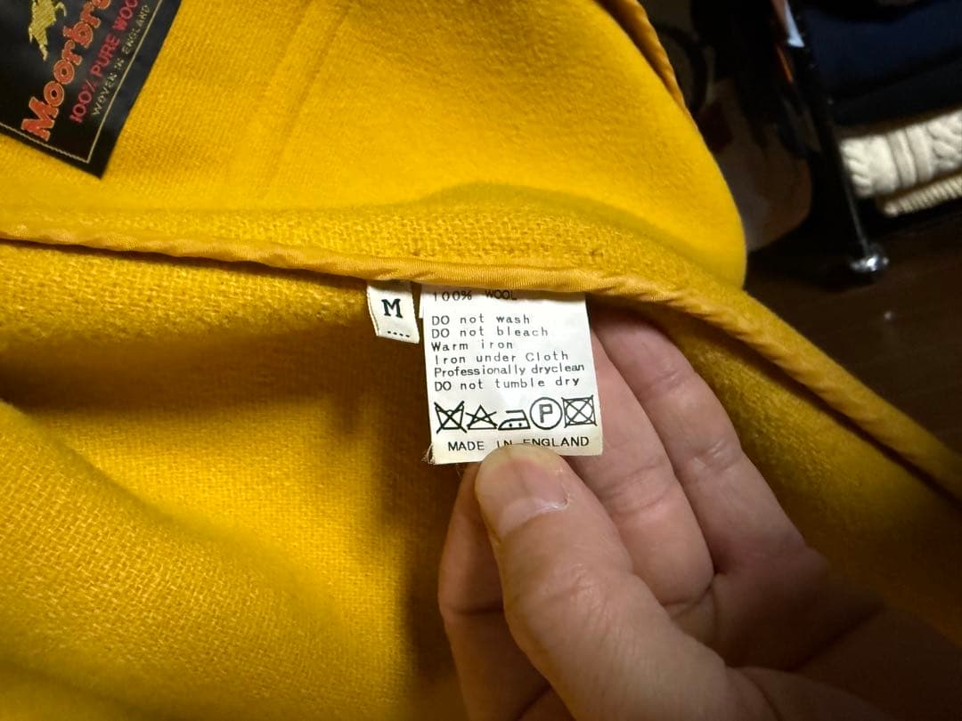 Moorebrook 100%ウール ダッフルコート イエロー