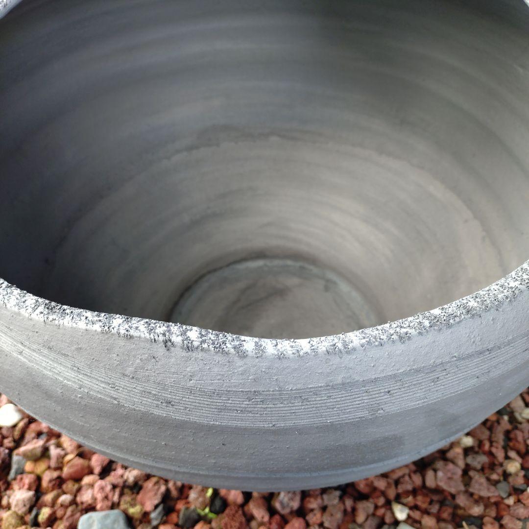 三河焼　陶器　丸壺型めだか鉢　睡蓮鉢　40cm