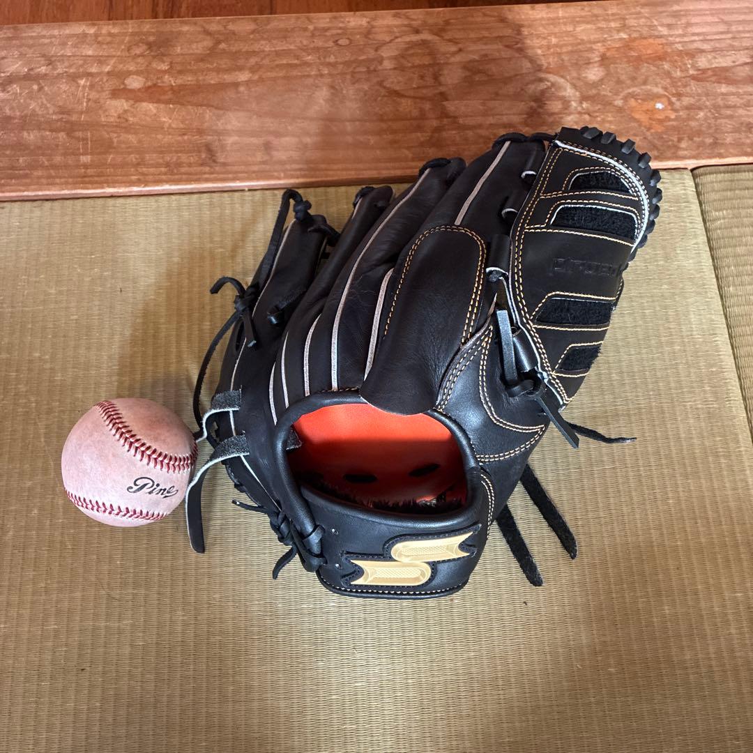 f*士様 プロエッジ 軟式用グローブ 黒