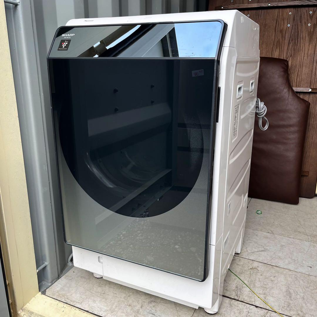 送料無料！※ジャンク品 SHARP ドラム式洗濯機 ES-W113