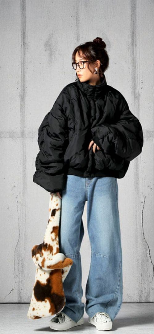 antiquaピンソニック加工 立体ドット ブルゾン【新品未使用】