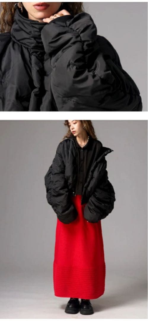 antiquaピンソニック加工 立体ドット ブルゾン【新品未使用】