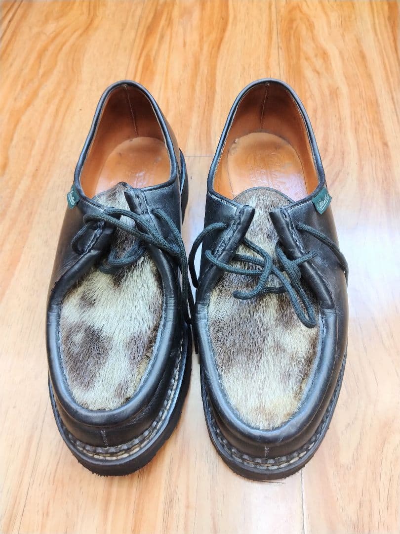 Paraboot モカシン 靴 レザー 毛皮