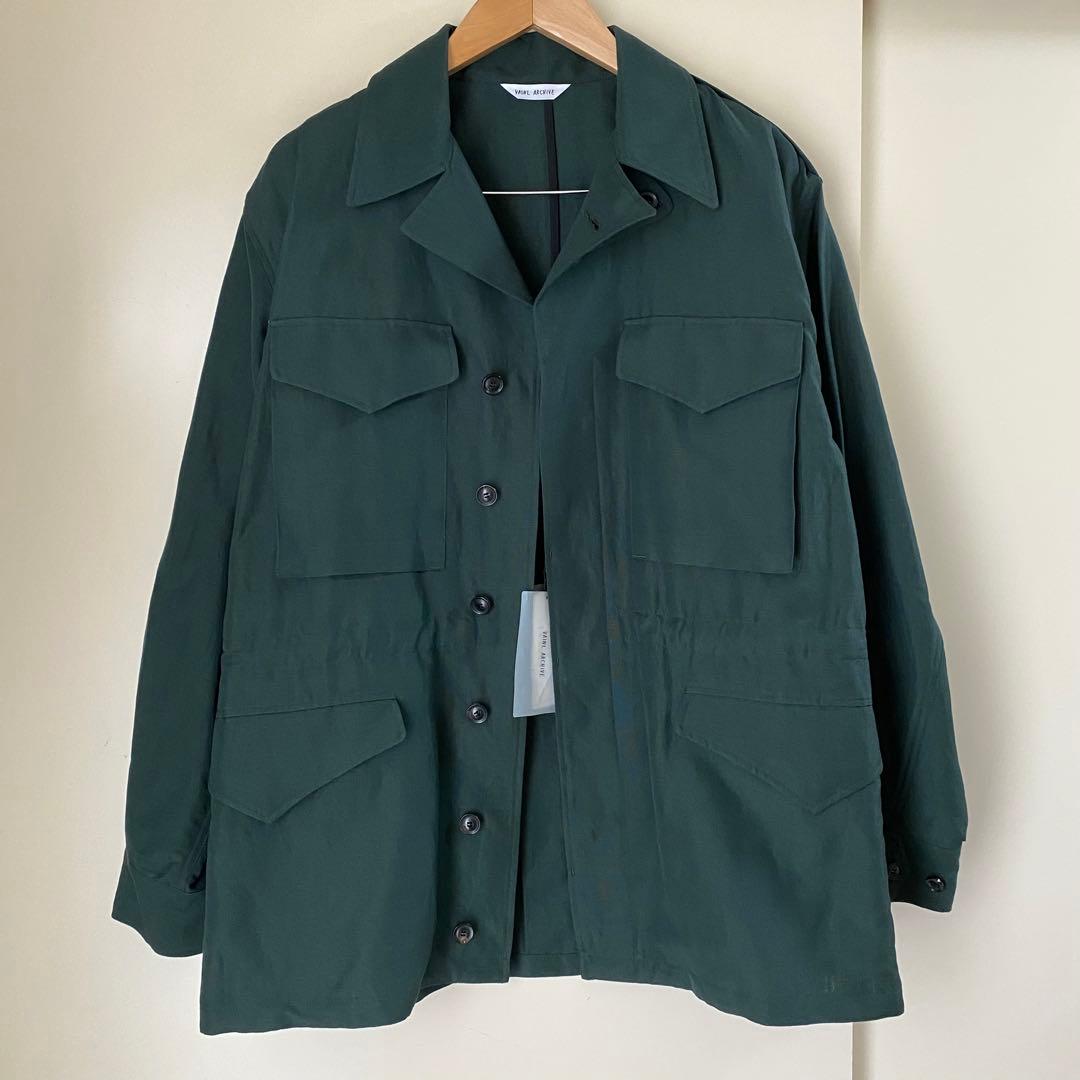 ヴァイナルアーカイブ VALE リネン ウール ジャケット ブルゾン M-65