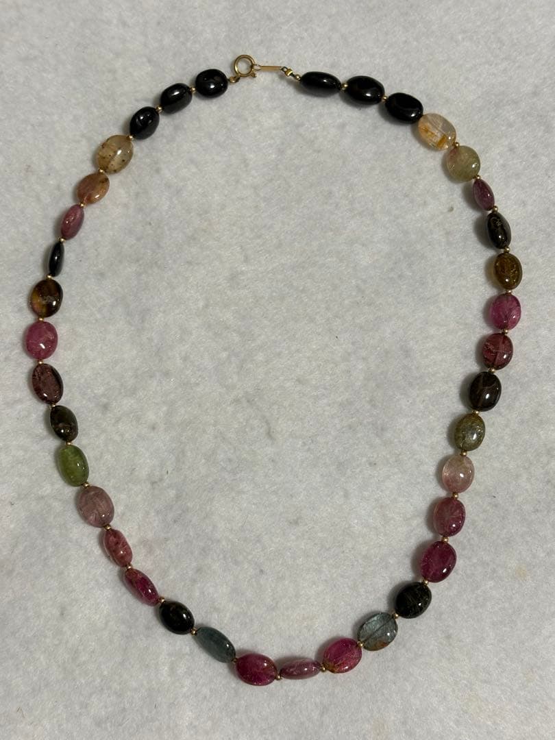 トルマリン　K18 ネックレス