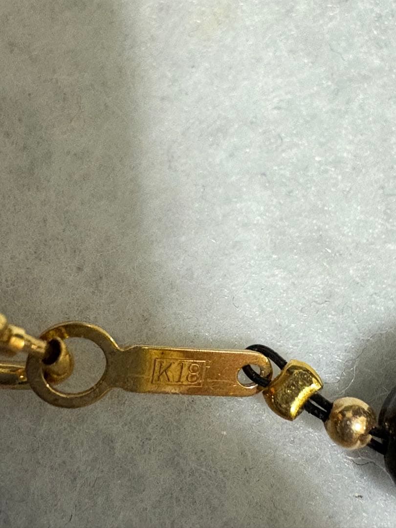 トルマリン　K18 ネックレス