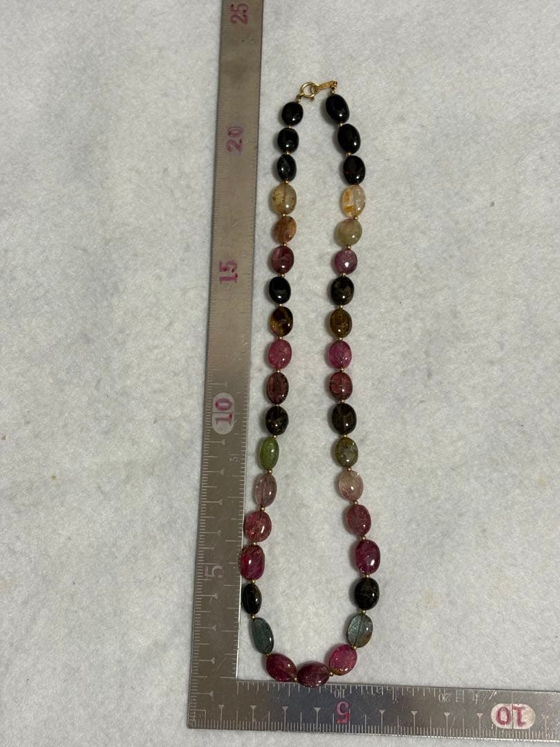 トルマリン　K18 ネックレス