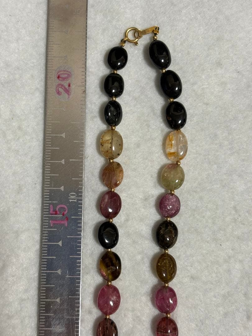 トルマリン　K18 ネックレス