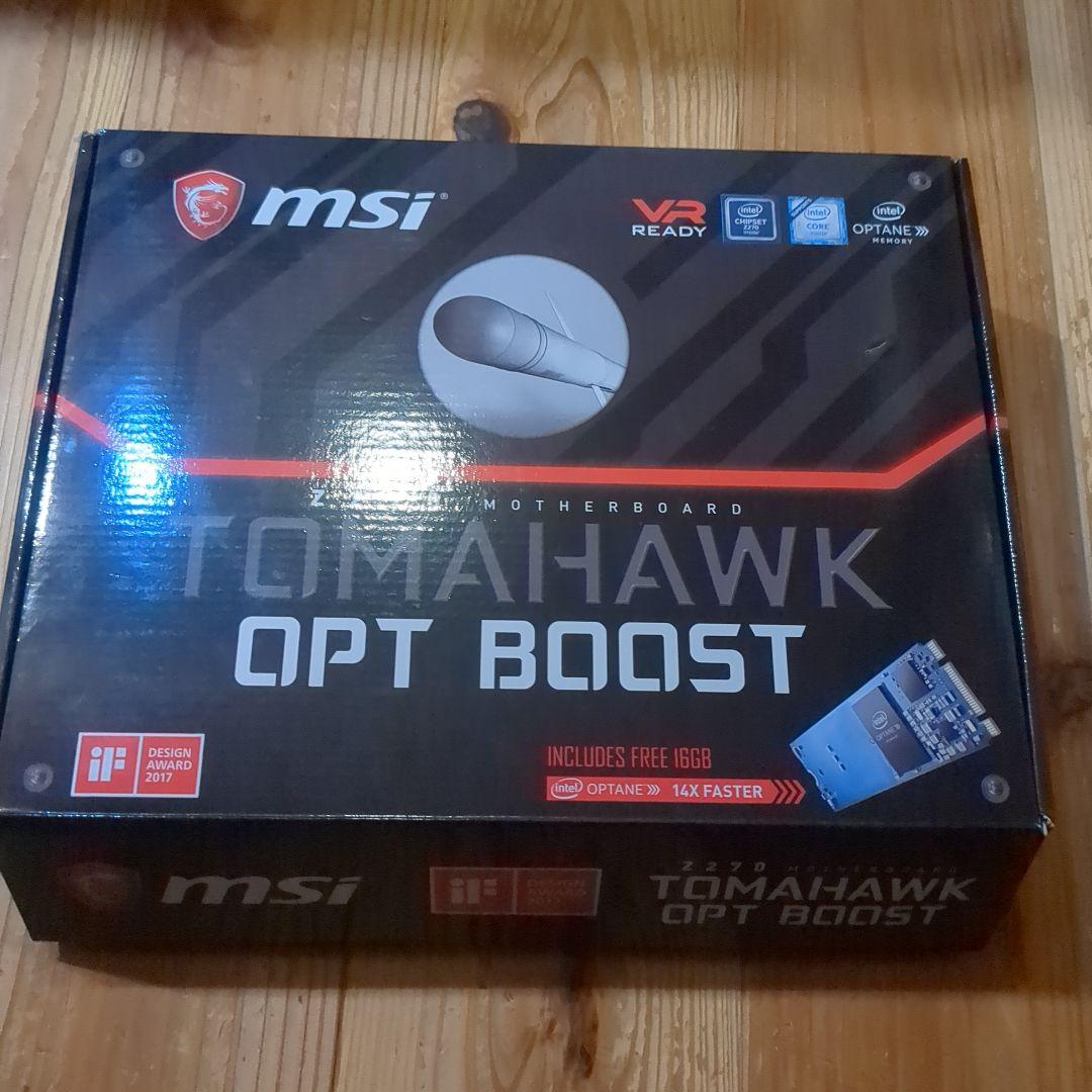 MSI Z270 ATX マザーボード i7-7700K、optaneメモリ付属