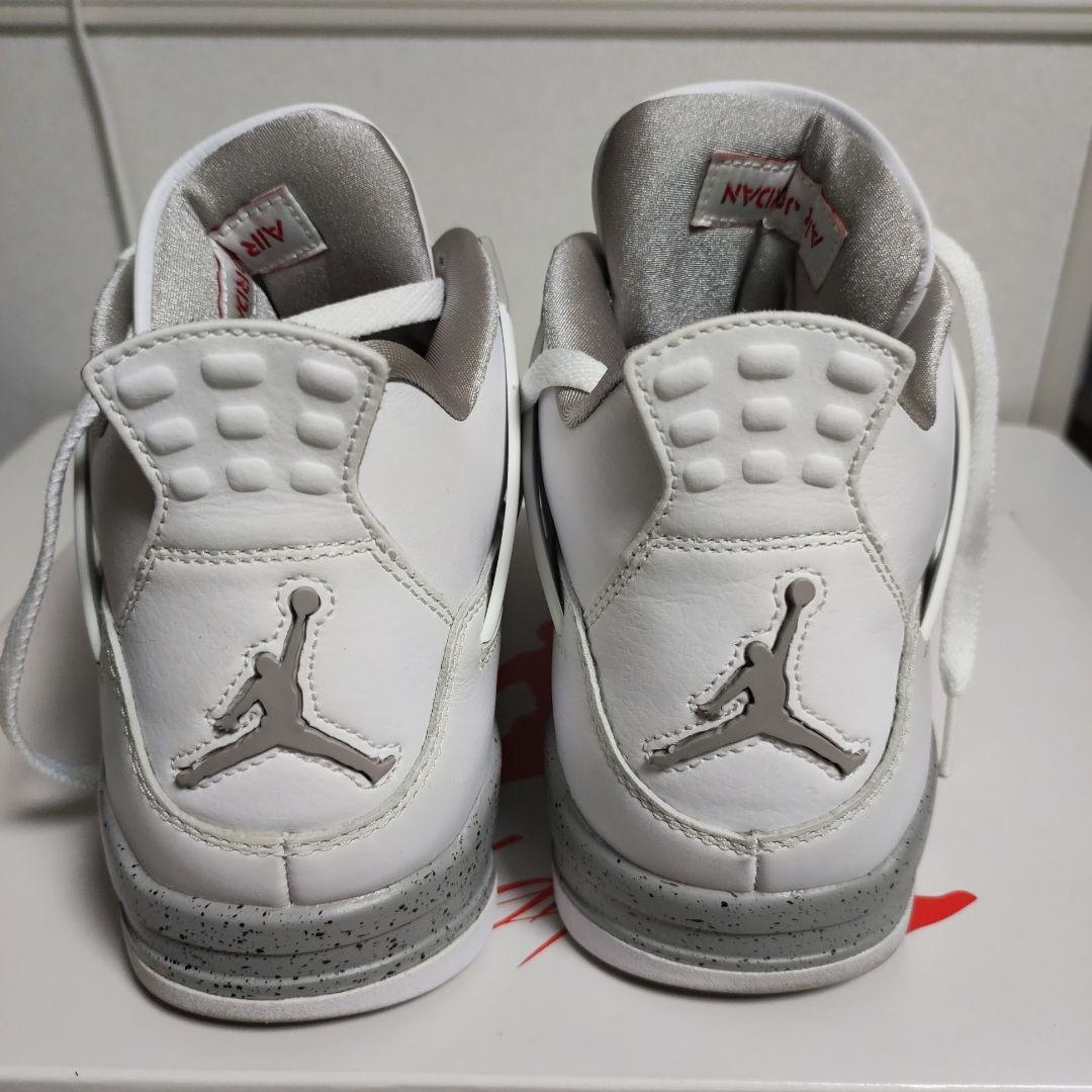 (ににに)NIKE ナイキ エアジョーダン4 レトロ / テックホワイト
