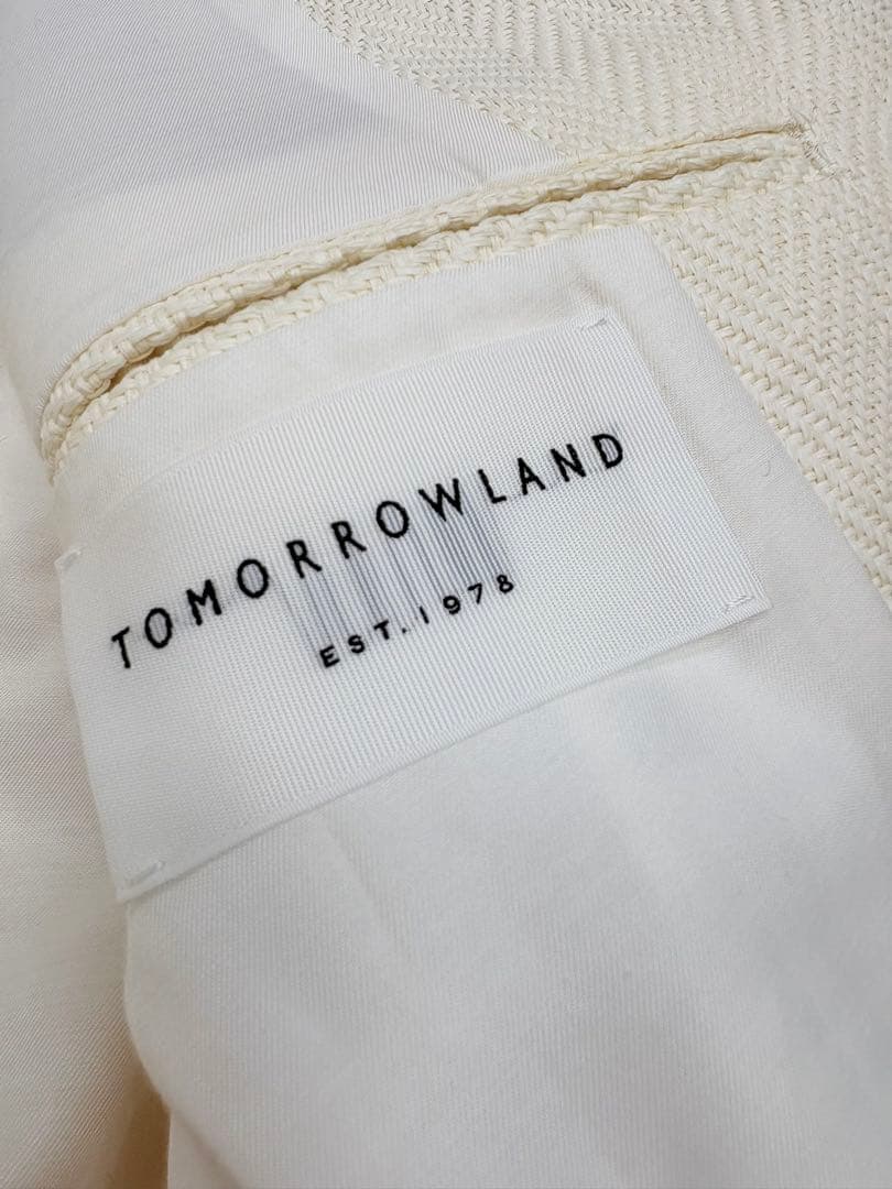 トゥモローランド スーツ シングル 50/48 ホワイト、クリーム系