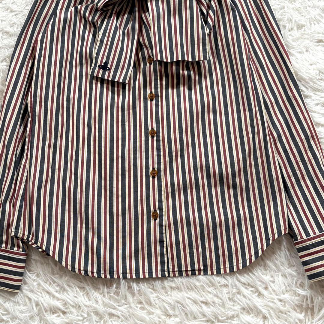 美品✨️ヴィヴィアンウエストウッド　ストライプ　ボウタイ　ブラウス　2サイズ