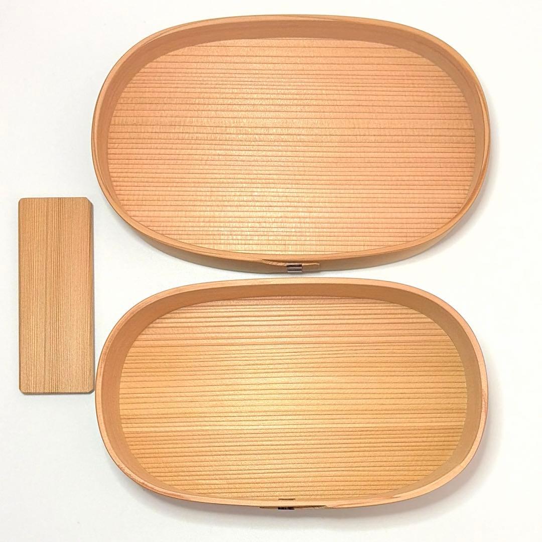 柴田慶信商店 曲げわっぱ 小判弁当箱 中　未使用