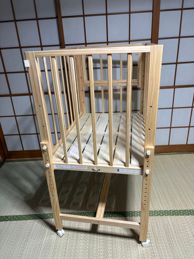 大和屋/ベビーベッド　そいねーるミニ　ナチュラル