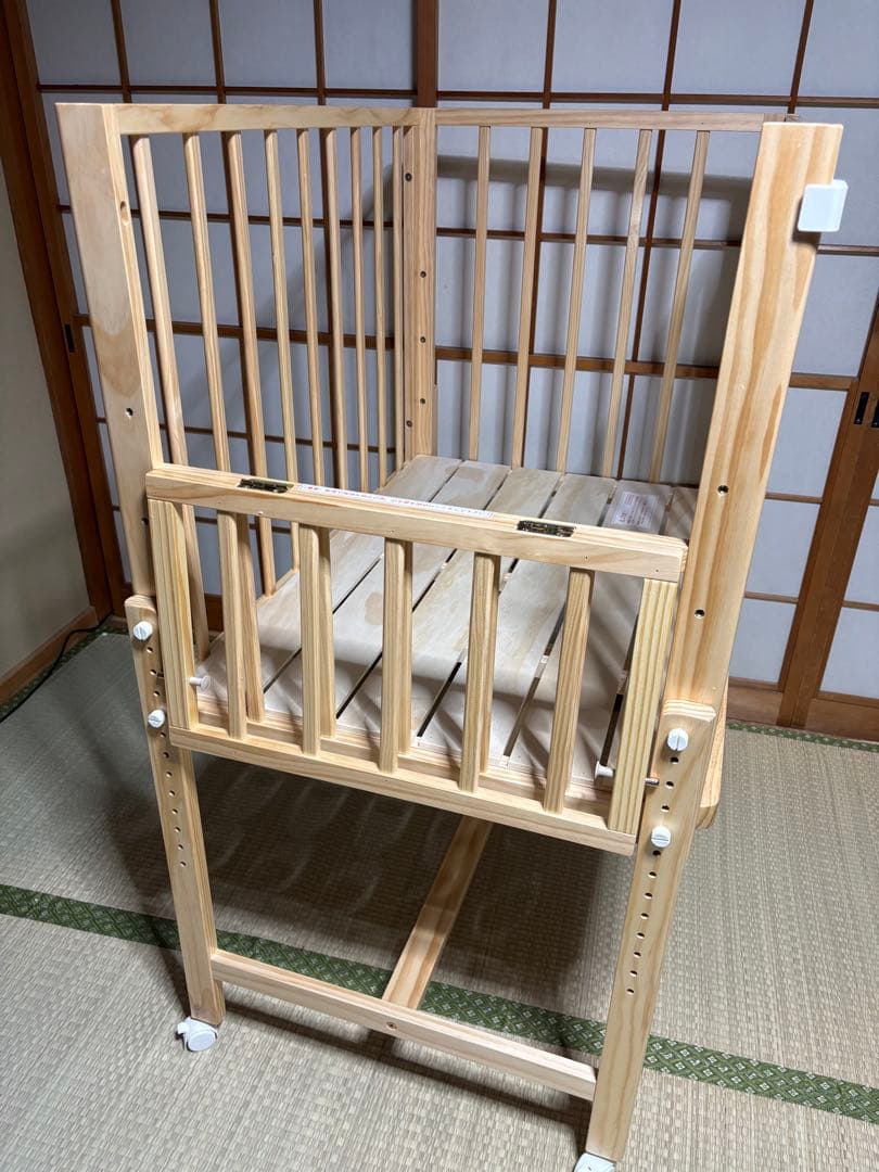 大和屋/ベビーベッド　そいねーるミニ　ナチュラル