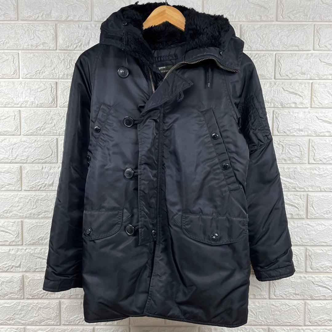 green (現HYKE)×ALPHA別注　フライトジャケットN-3B 黒　S