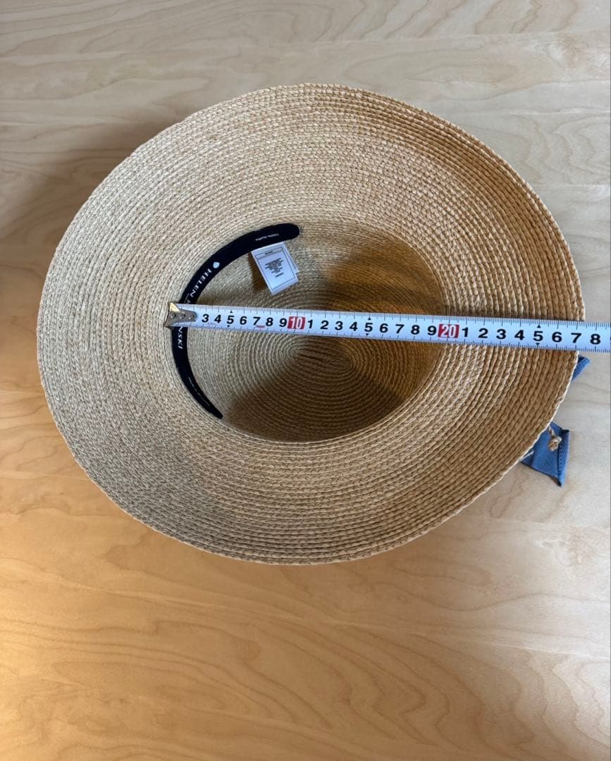 【新品未使用】HELENKAMINSKIヘレンカミンスキー麦わら帽子ブルーリボン
