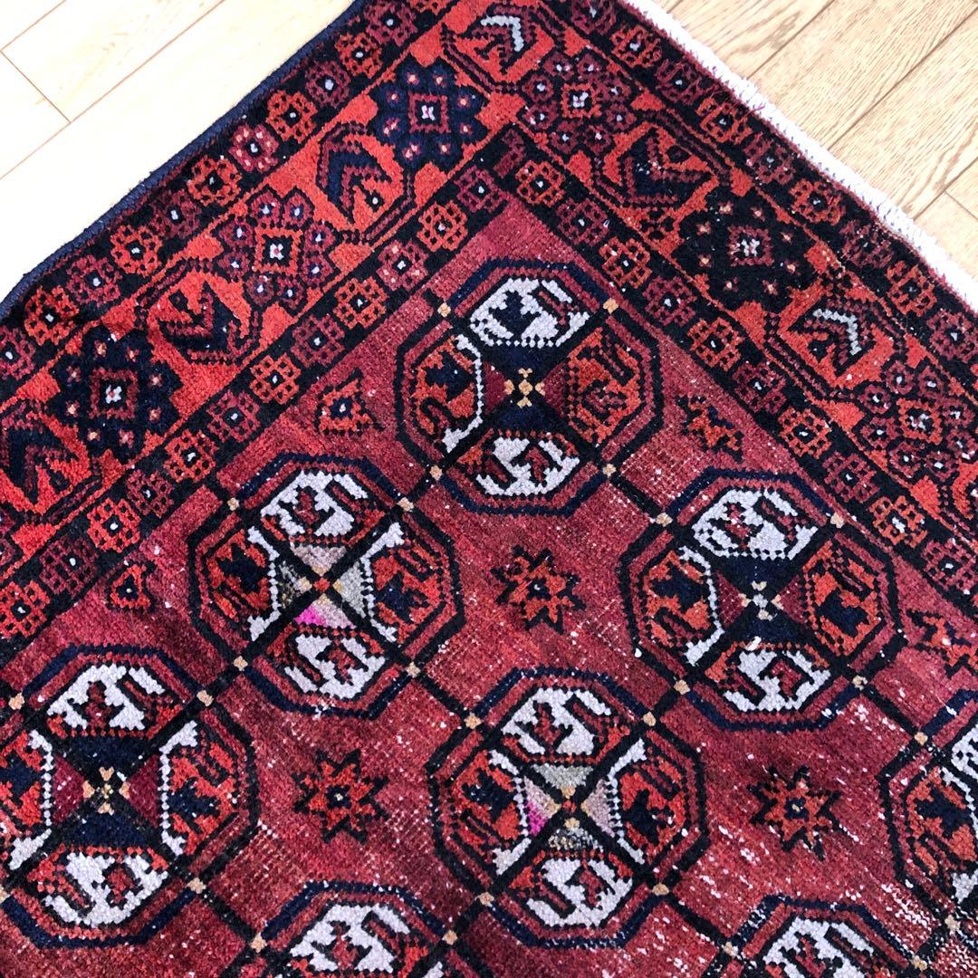 ペルシャ絨毯 ヴィンテージラグ 180×120 手織り オールド persia