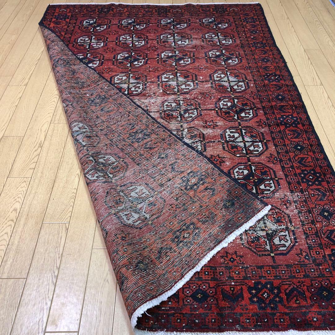ペルシャ絨毯 ヴィンテージラグ 180×120 手織り オールド persia